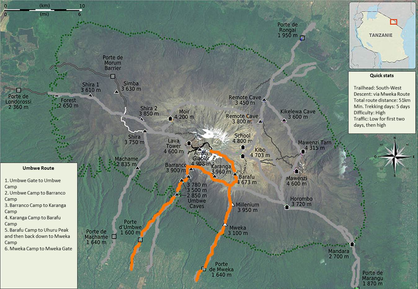 Umbwe Route Map Umbwe-Route-Map