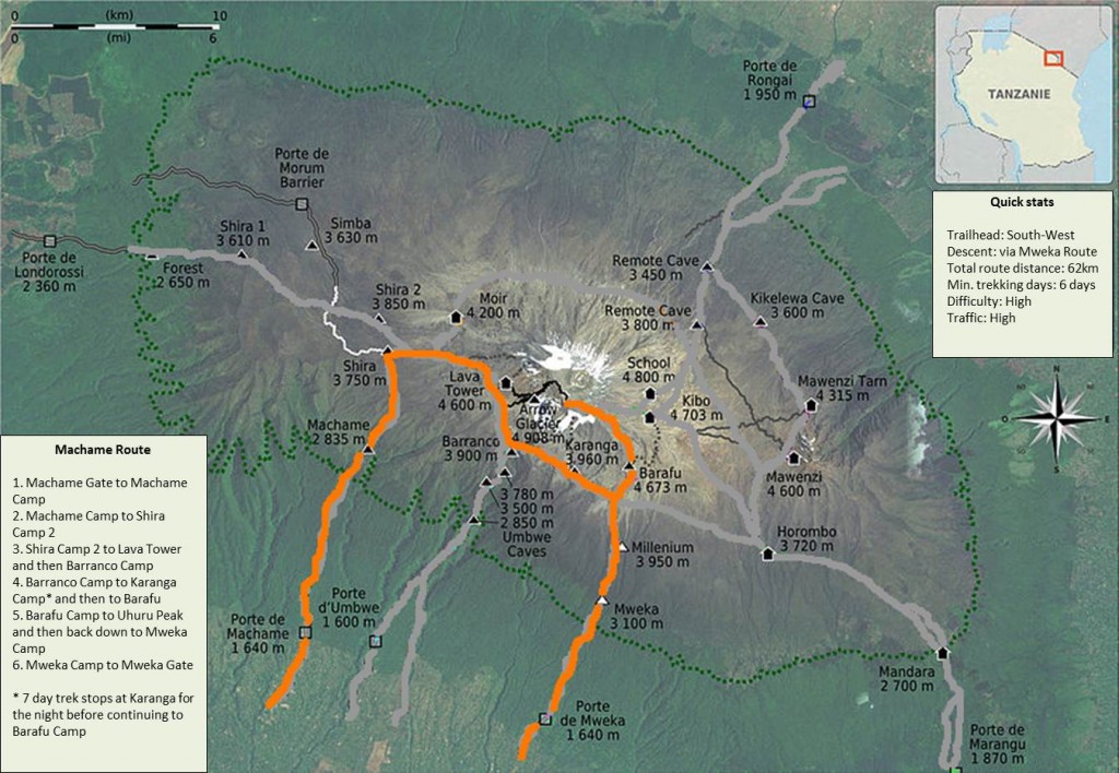 Machame-Route-Map
