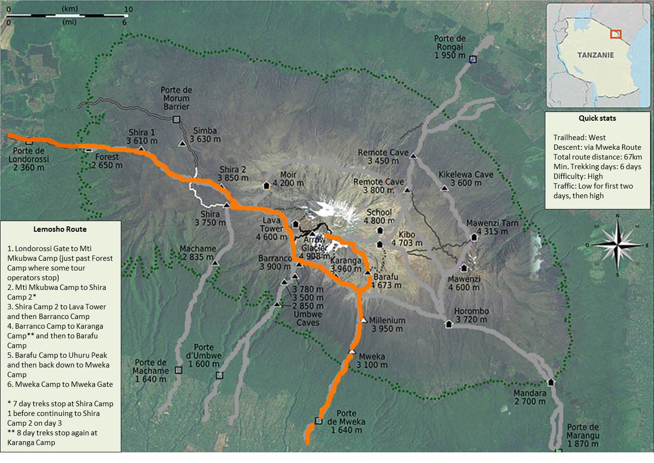 Lemosho-Route-Map