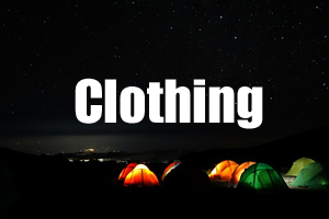Clothing Kilimanjaro Guide - Packing List