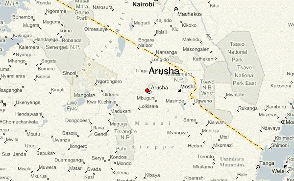 best-hotels-in-arusha-map