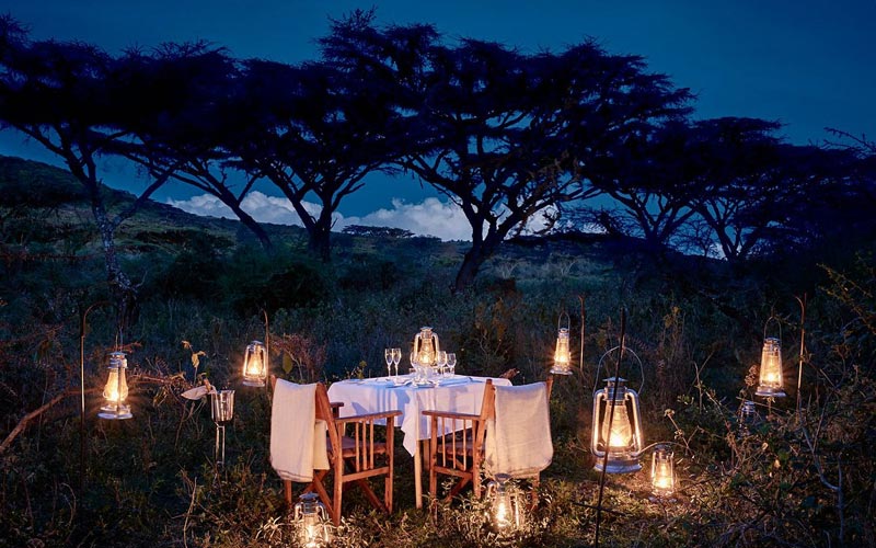 Sanctuary-Ngorongoro-Crater-Camp-Night-Dining