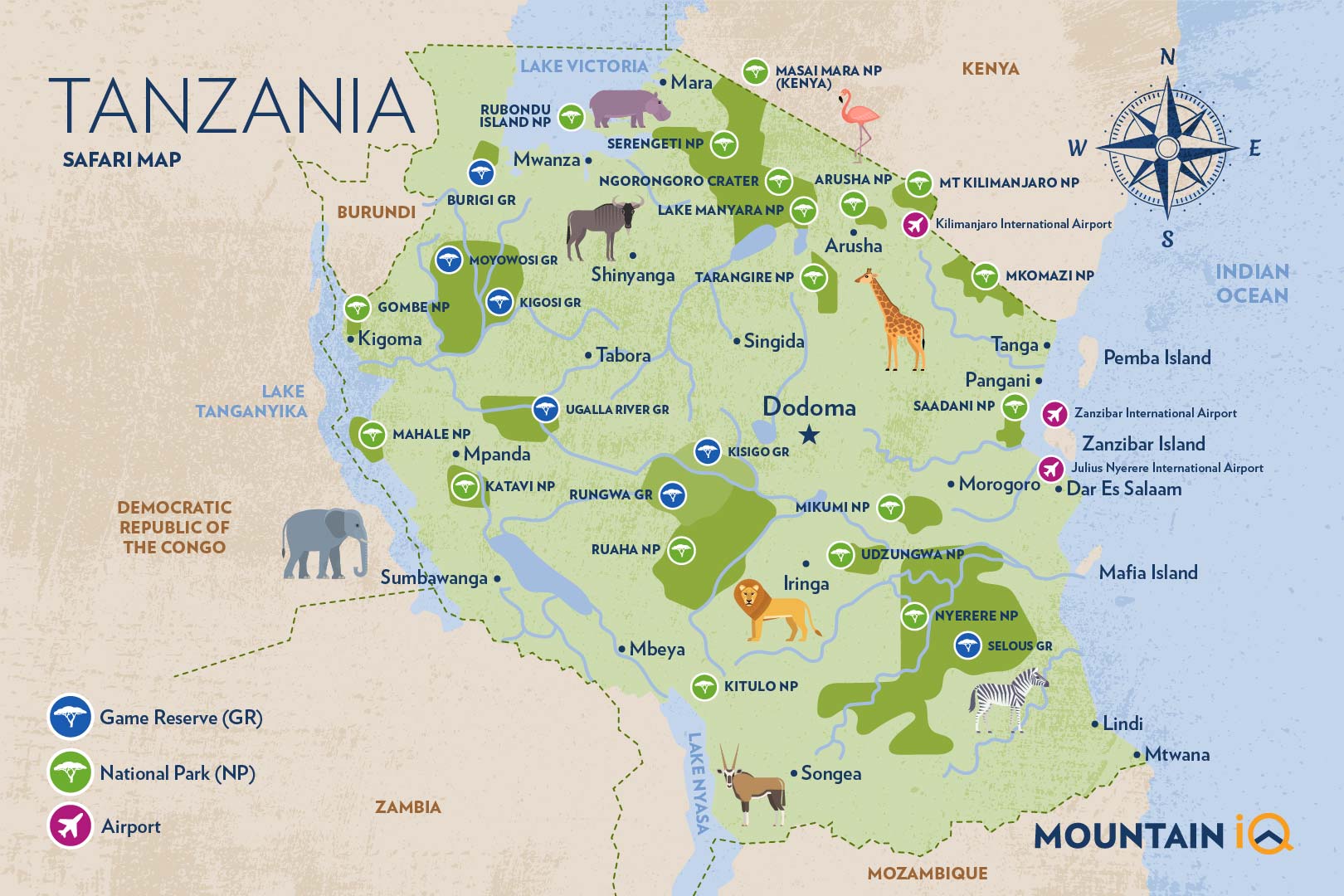 travel routes tanzania