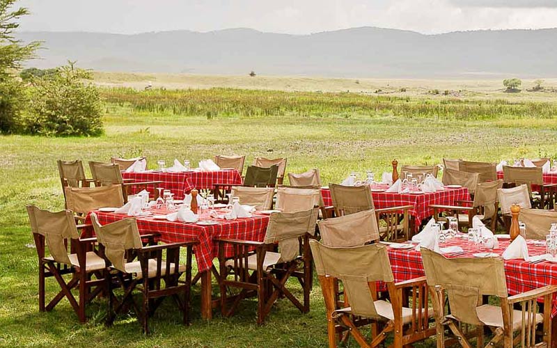 Sopa Lodge Ngorongoro Crater Outdoor Dining